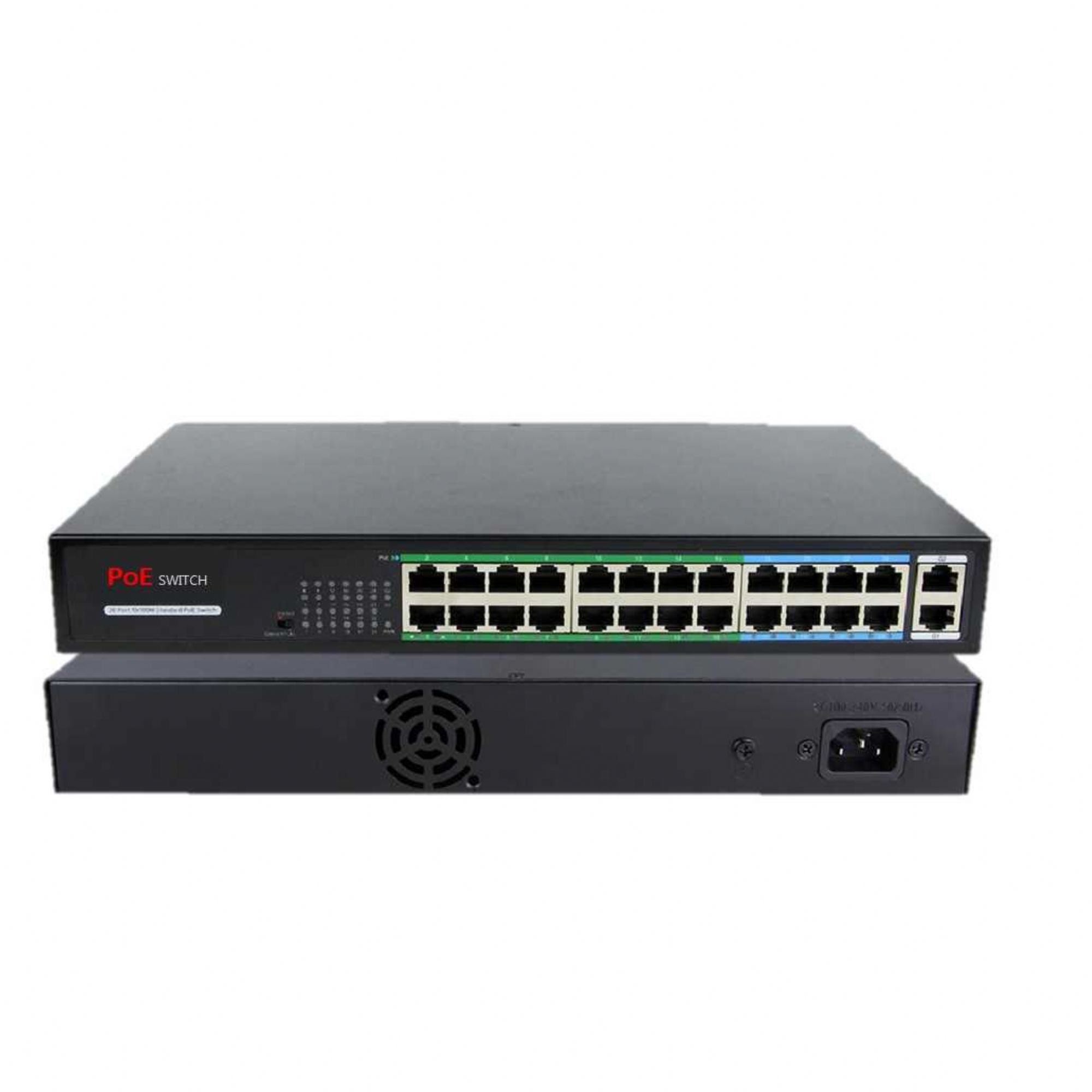 24+2 Port Poe Switch 10/100/1000 SmartVision SVH1024PL
