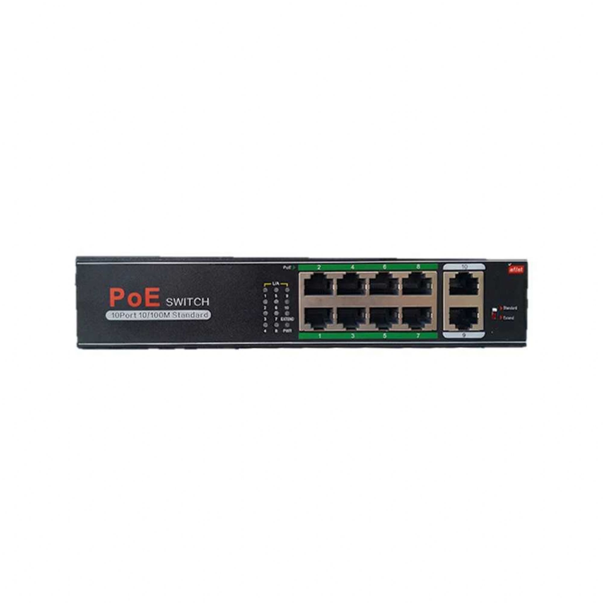8+2 Port Poe Switch 10/100/1000 SmartVision SV-H1108PGL